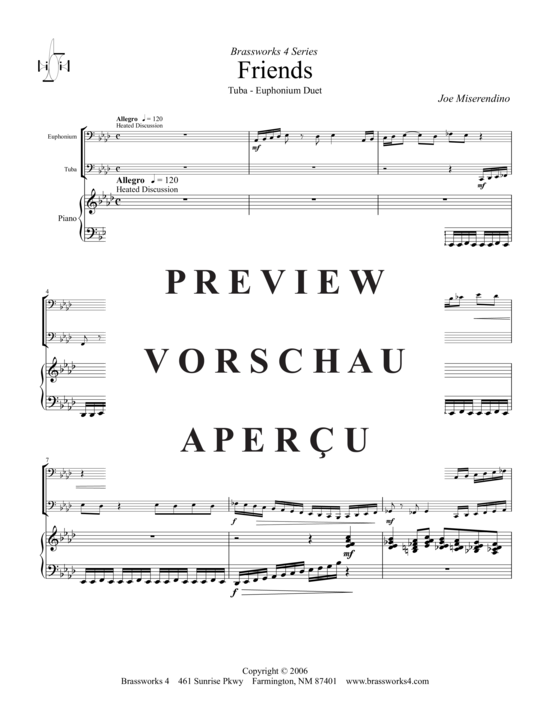 Product gallery: Page 5 of 21 Friends , , (tenor horn, tuba + piano)