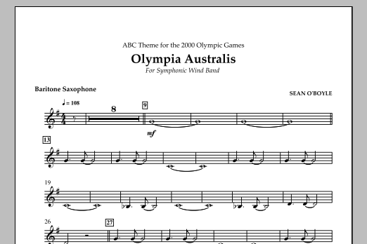 Produktbild zu:  Olympia Australis (Symphonic Wind Band) - Baritone Saxophone - 