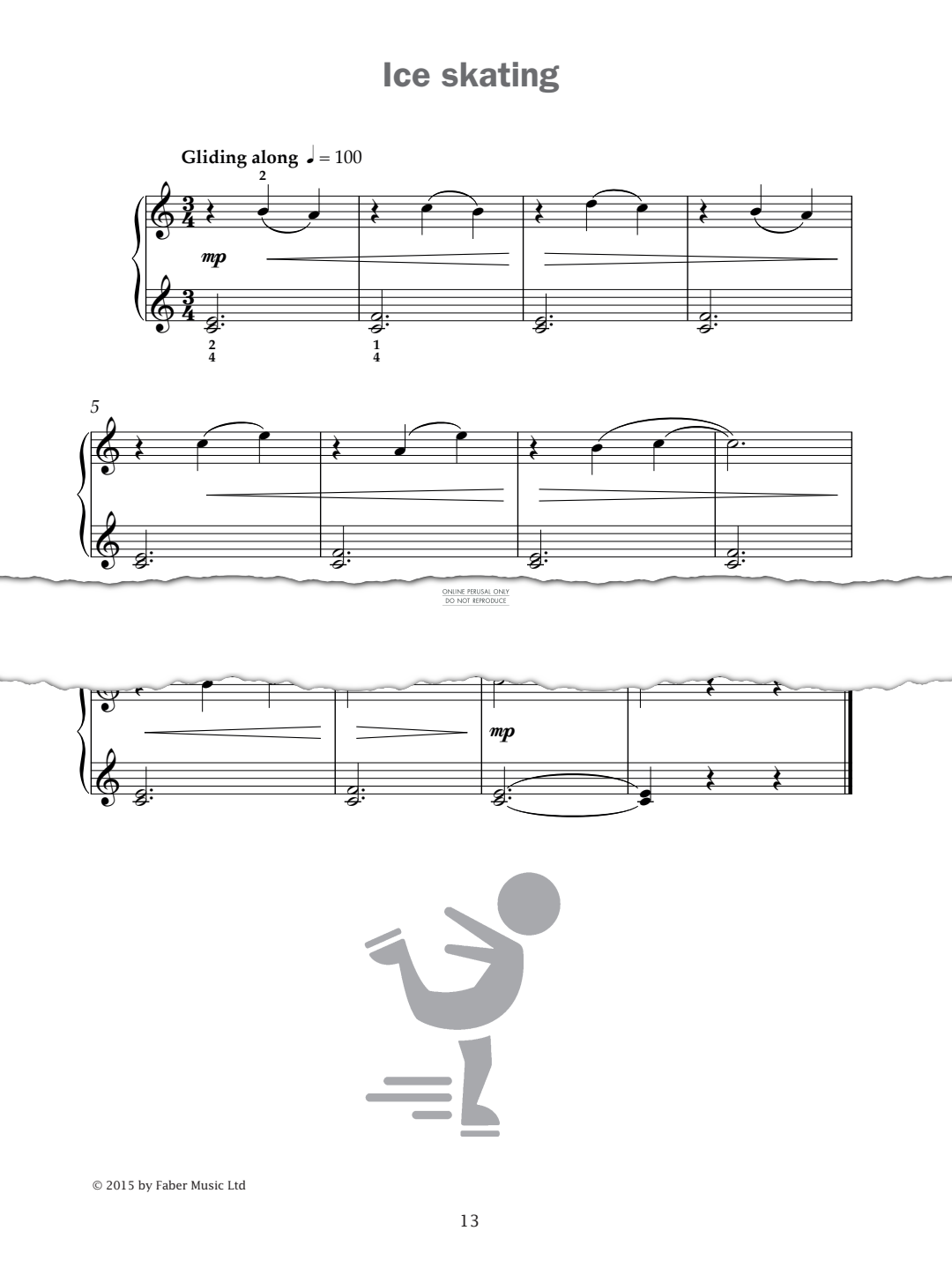 Produktgalerie: Seite 1 von 1 Ice skating (from 'Improve Your Sight-Reading! A Piece a Week Piano Grade 1'), Paul Harris, Klavier
