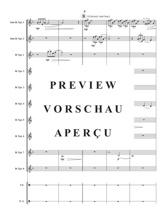Product gallery: Page 6 of 21 Ripples , , (trumpet ensemble, 8 parts + 2x trumpet in Bb solo)