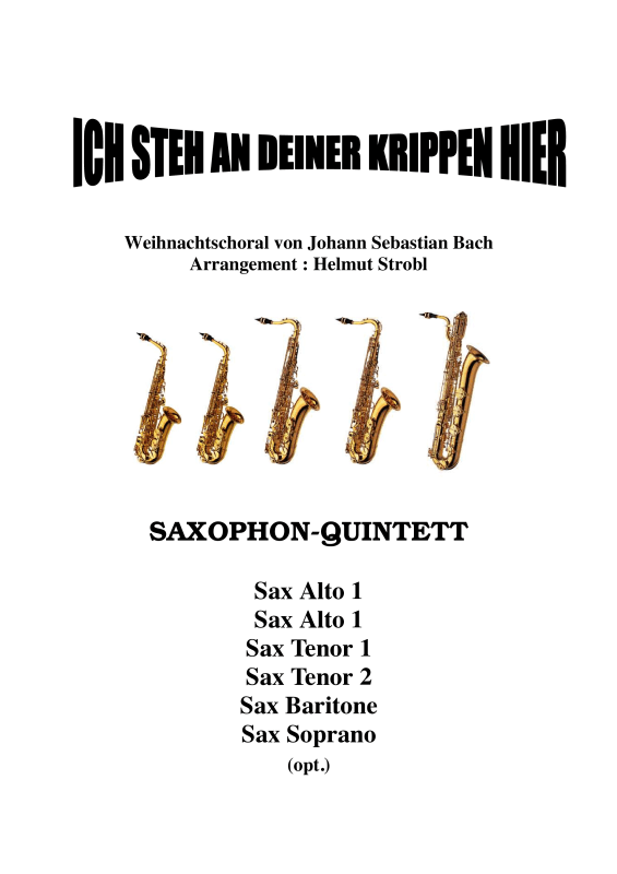 Produktbild zu: Ich steh an deiner Krippen hier