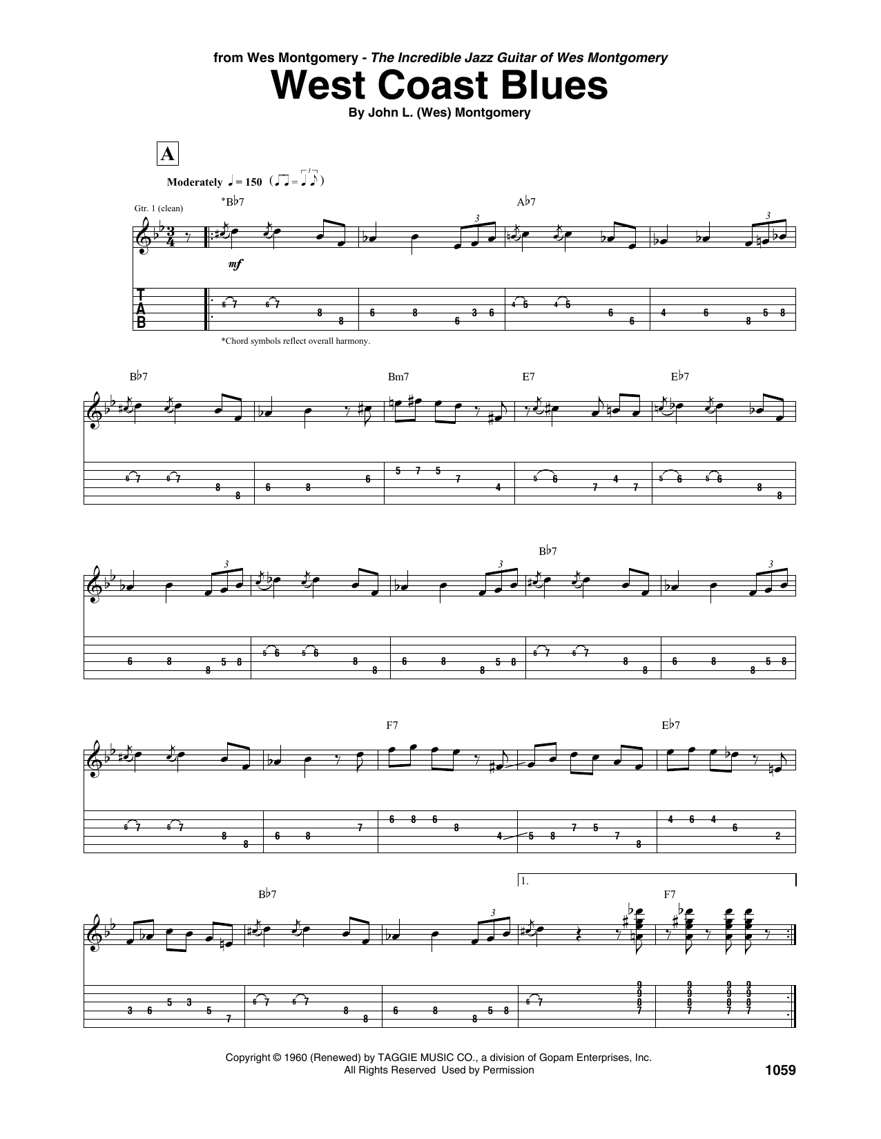 Produktbild zu:  West Coast Blues - Wes Montgomery