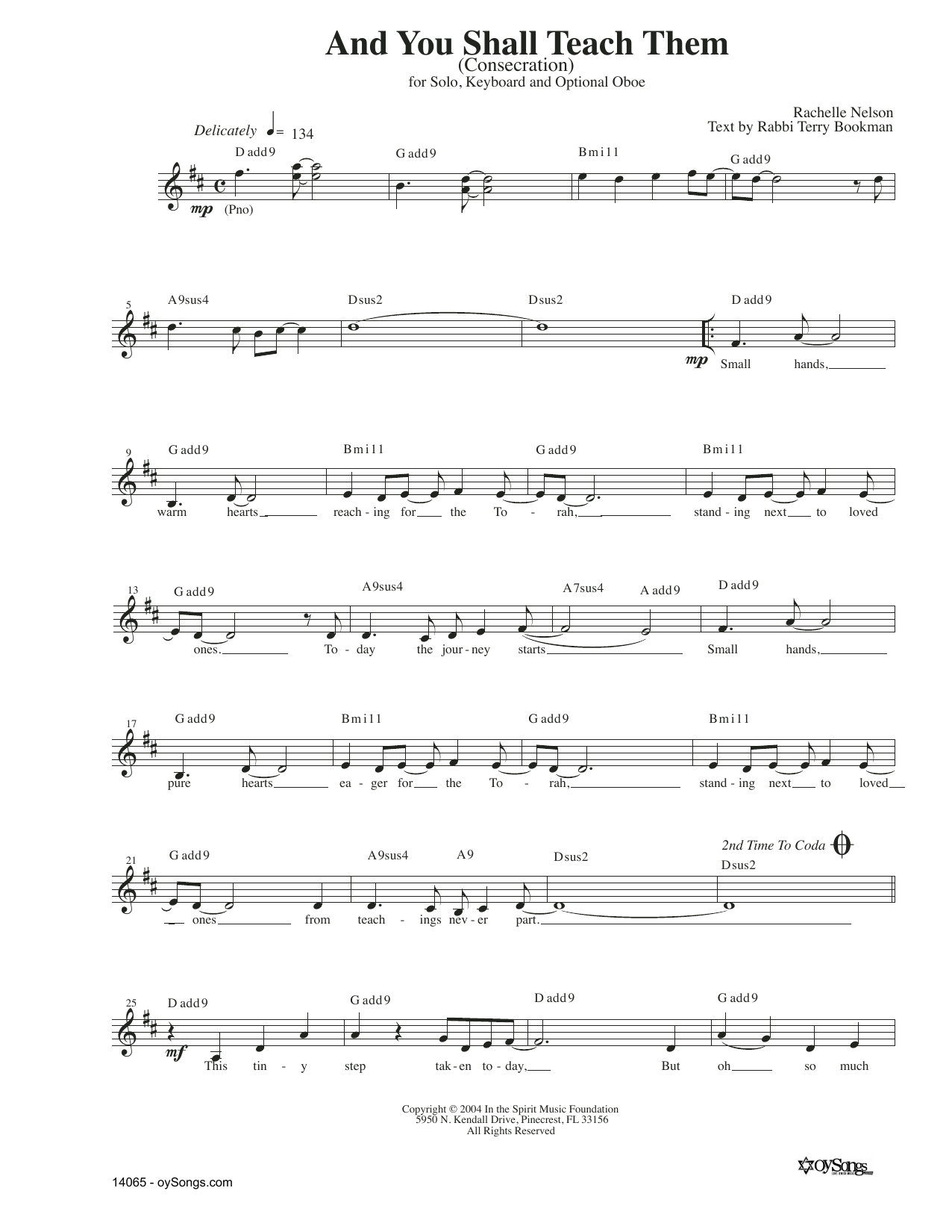 Produktgalerie: Seite 1 von 1 And You Shall Teach Them, Rachelle Nelson, Melodieinstrument