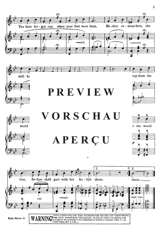 Produktgalerie: Seite 6 von 8 Baby Shoes , Goodwin, Joe  and Ed. Rose , Klavier und Gesang