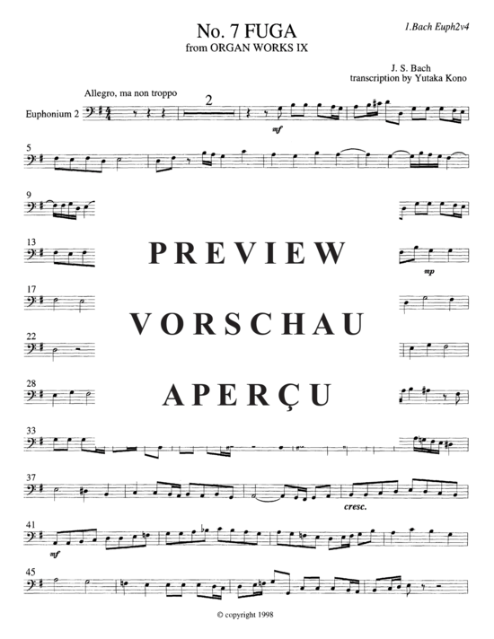 Product gallery: Page 13 of 18 Fuga, from Organ Works IX , , (Tuba Quartett EETT)