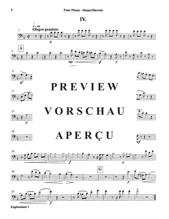 Product gallery: Page 14 of 21 Four Pieces , , (Tuba Quintet EETTT)