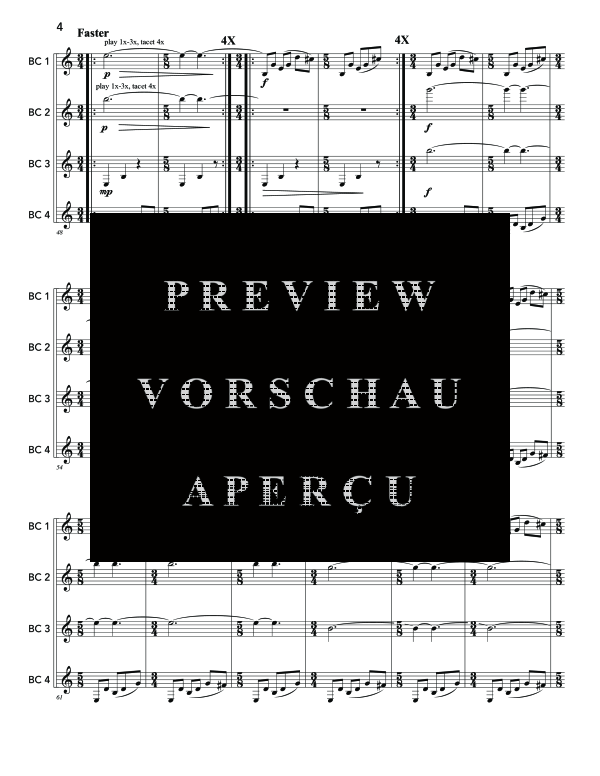 Produktgalerie: Seite 8 von 11 Runion, , (Bassklarinetten Quartett)