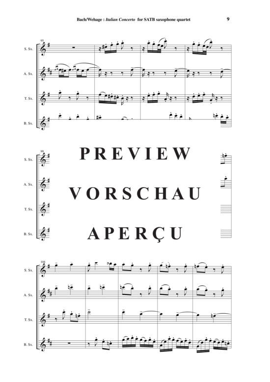 gallery: Italienisches Konzert BWV 971 , , (Saxophon Quartett)