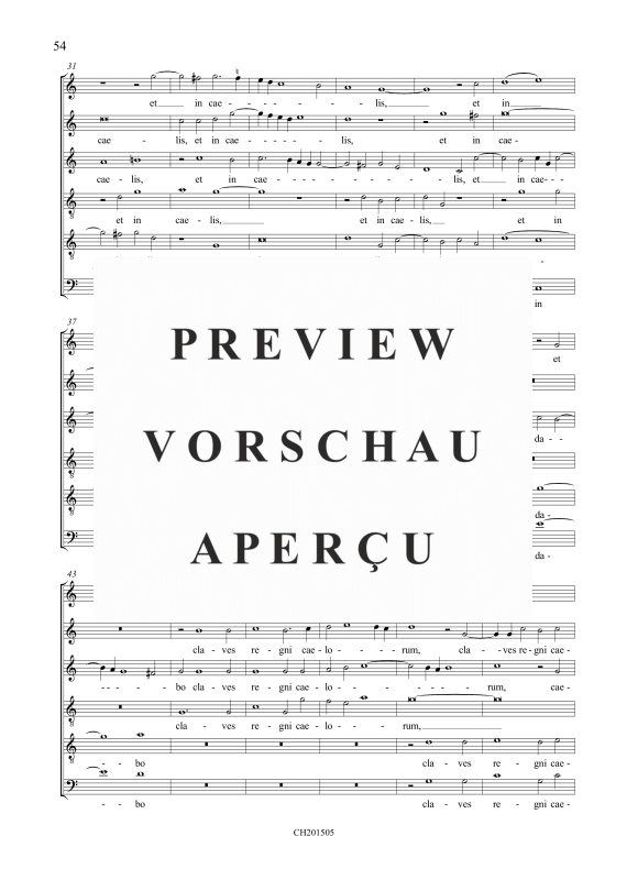 Produktgalerie: Seite 8 von 9 Tu es Petrus / Quodcum ligaveris, , Gemischter Chor 6-stimmig