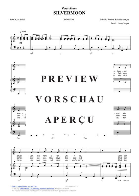 Produktgalerie: Seite 3 von 3 Silvermoon , Kraus, Peter, Klavier und Gesang