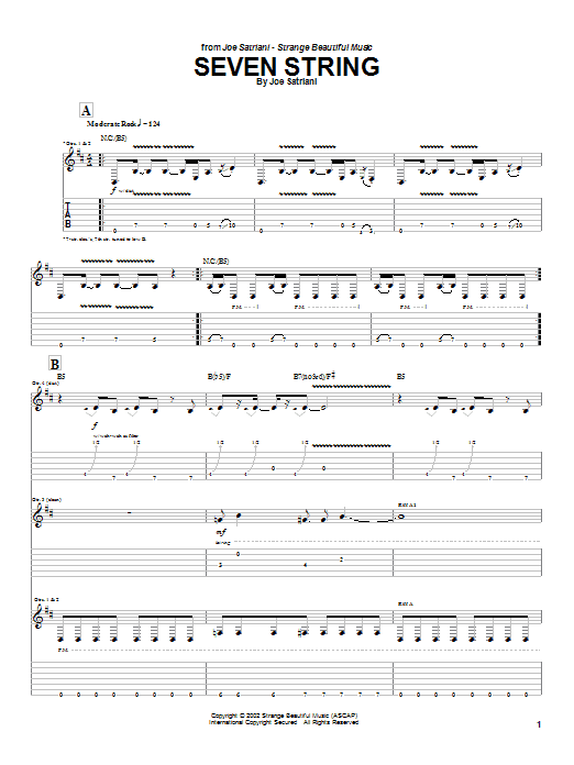 Produktgalerie: Seite 1 von 1 Seven String, Joe Satriani, Gitarre