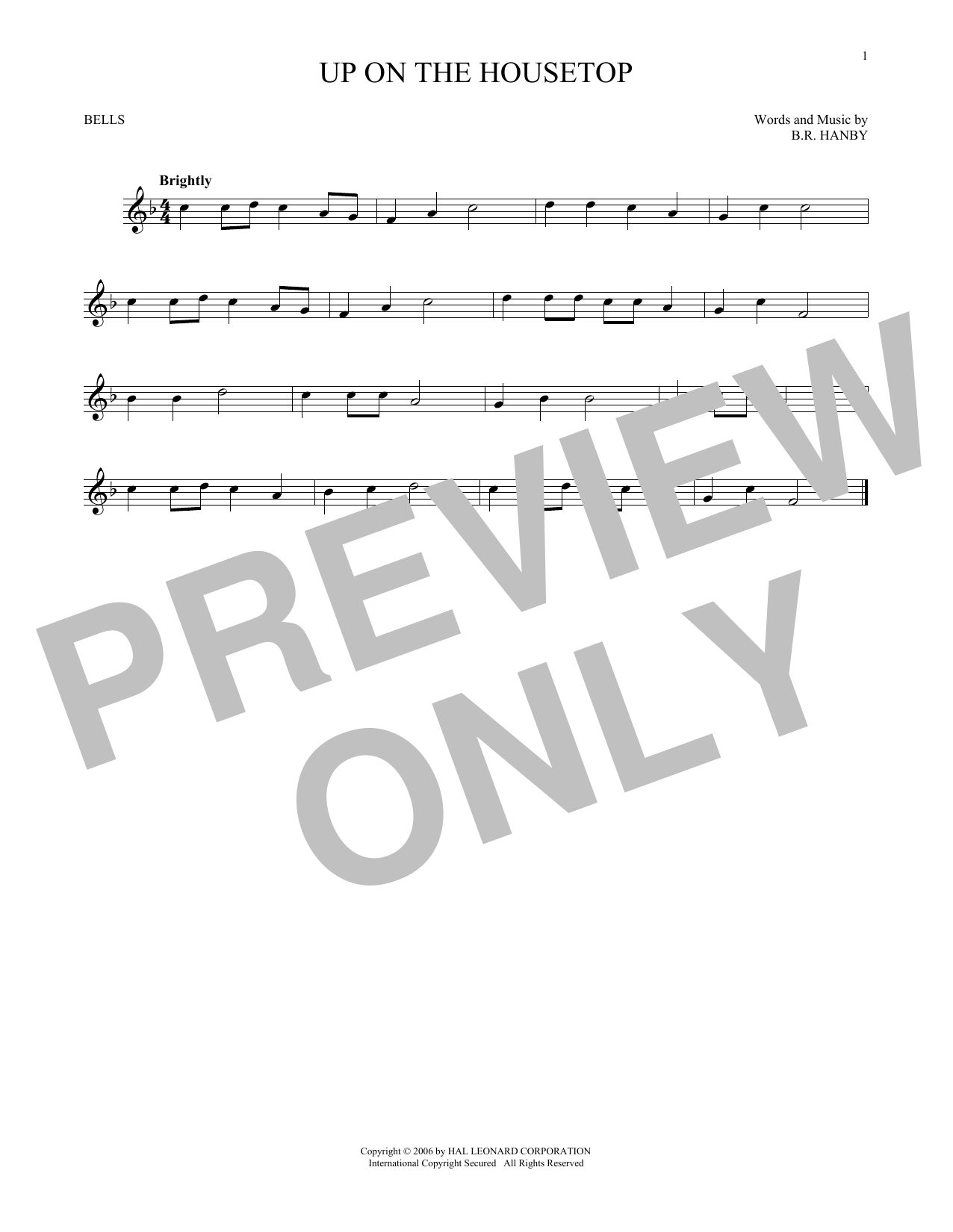 Produktgalerie: Seite 1 von 1 Up On The Housetop, B.R. Hanby, Percussion