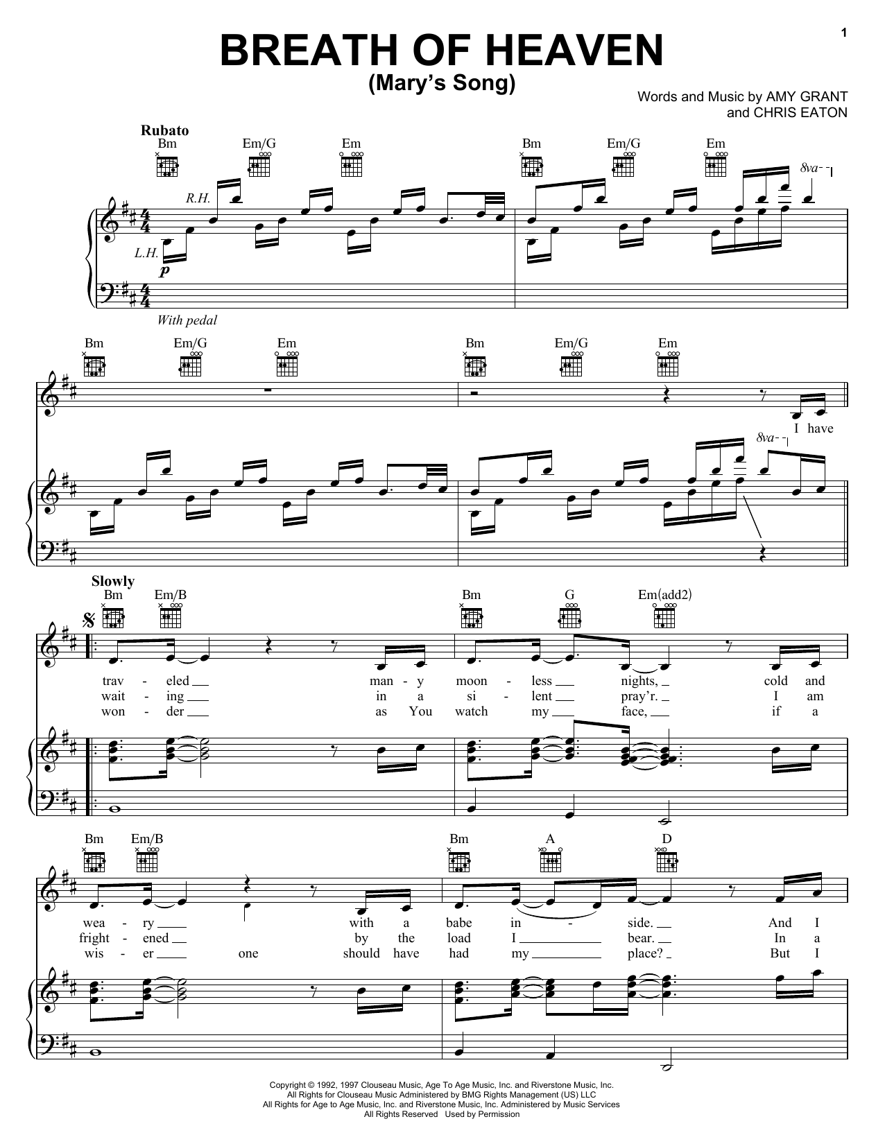 Product gallery: Page 1 of 1 Breath Of Heaven (Mary's Song), Amy Grant