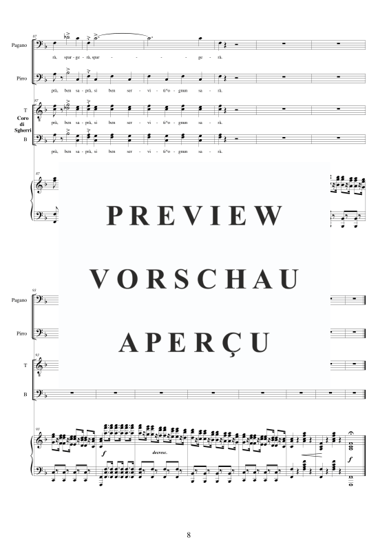 Produktgalerie: Seite 9 von 11 I Lombardi - (Act 1-V) Di perigli è piena l'opra, , Männerchor TBB und Klavier