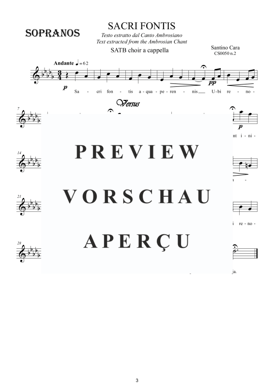 Produktgalerie: Seite 4 von 7 Sacri fontis - Ambrosianischer Gesang, , Gemischter Chor a capella