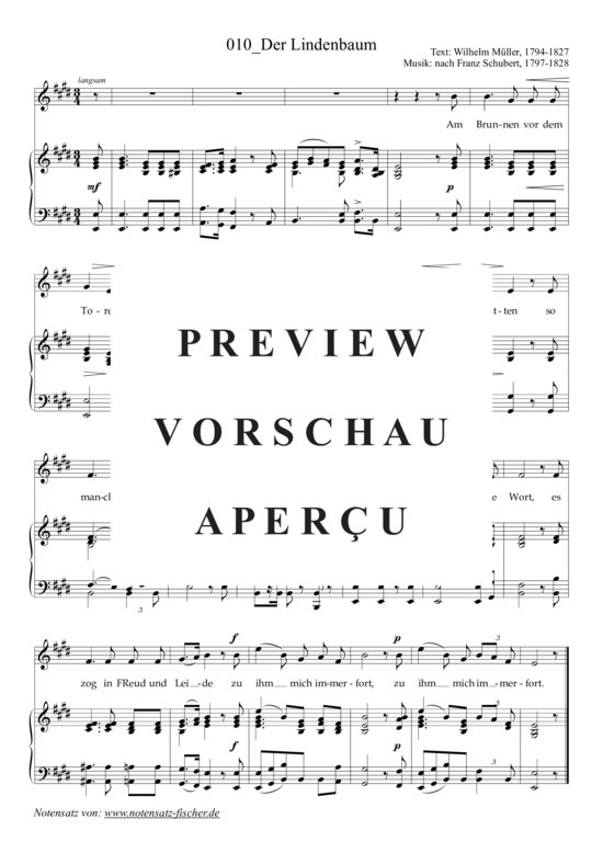 Product gallery: Page 2 of 3 Der Lindenbaum , , (voice + piano)