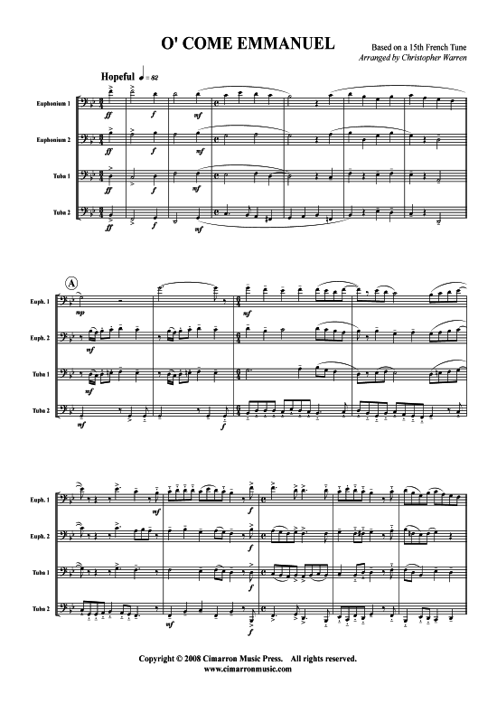 Product picture to: O Come Emmanuel Traditional