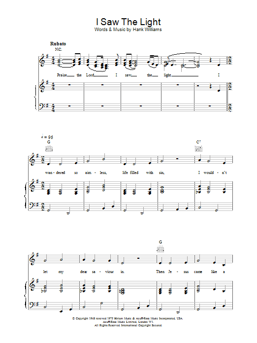 Produktgalerie: Seite 1 von 1 I Saw The Light, Daniel O'Donnell, Gesang, Gitarre, Klavier