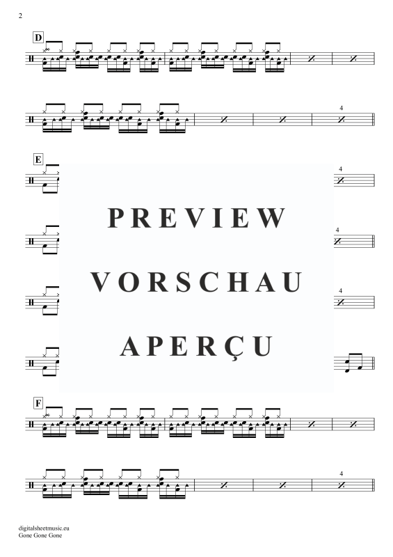 Produktgalerie: Seite 3 von 4 Gone Gone Gone, Guetta, David Swims, Teddy Tones And I, Drums