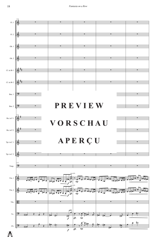 Produktgalerie: Seite 21 von 21 Fantasia on a Row , , (Orchester)