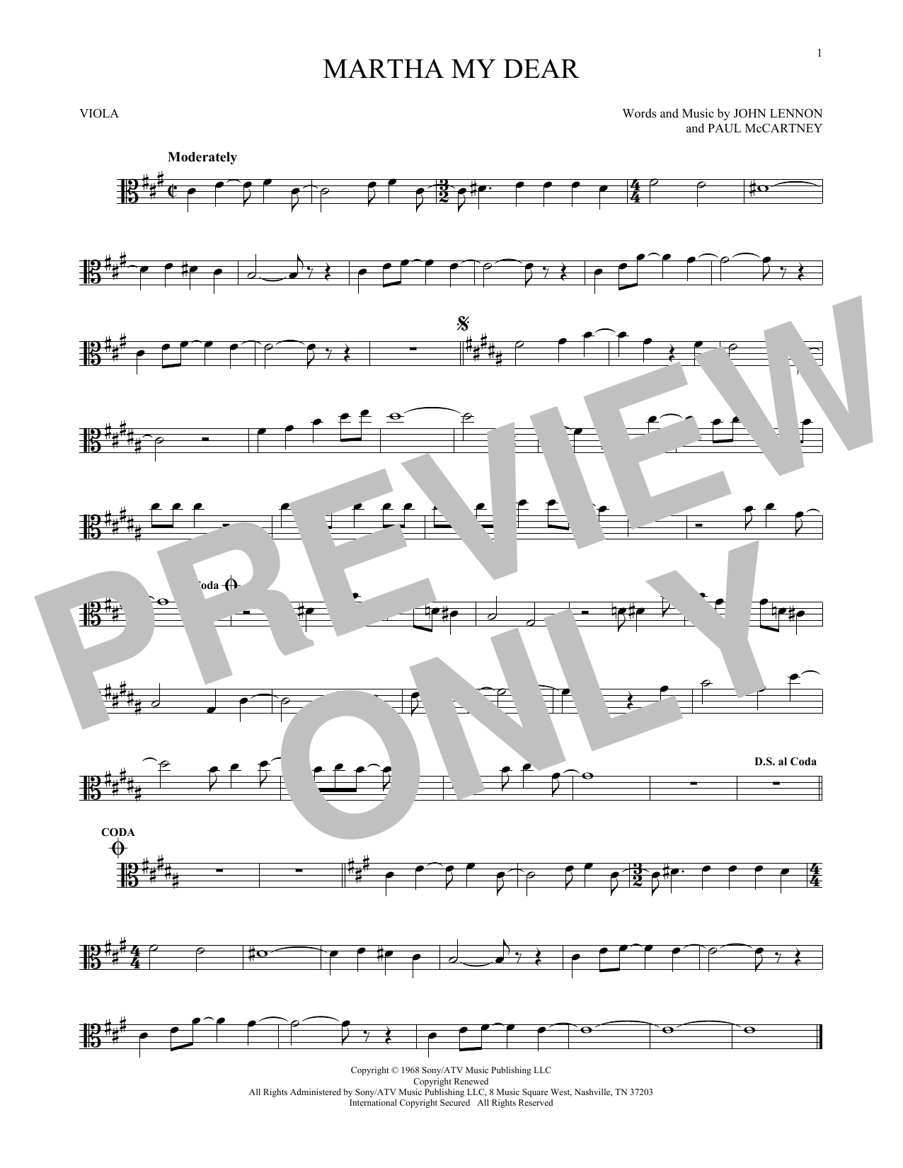 Product gallery: Page 1 of 1 Martha My Dear, The Beatles