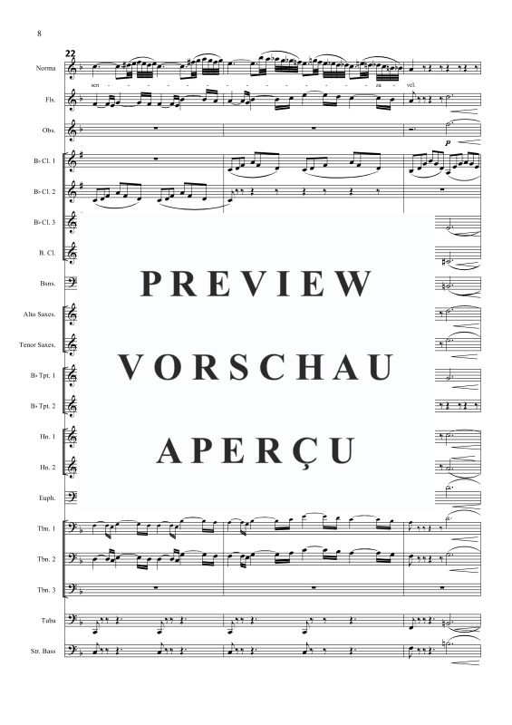 Produktgalerie: Seite 11 von 11 Casta Diva (aus Norma), , Sopran Solo und Blasorchester