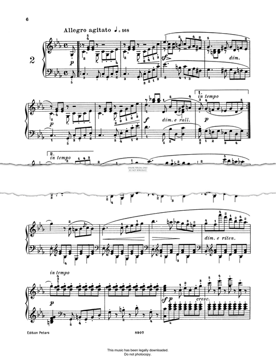 Produktbild zu: Allegro Agitato (Op. 105 No. 2)
