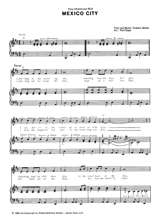 Produktbild zu: Mexico City Tony Christie