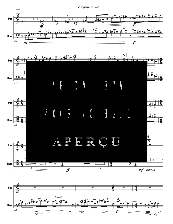 Produktgalerie: Seite 11 von 11 Zugzwang!, , (Horn in F und Fagott)