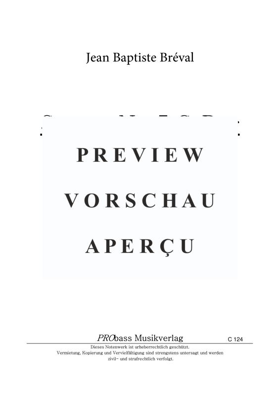 Produktgalerie: Seite 11 von 11 Sonate Nr. 5 G-Dur, , Cello und Kontrabass