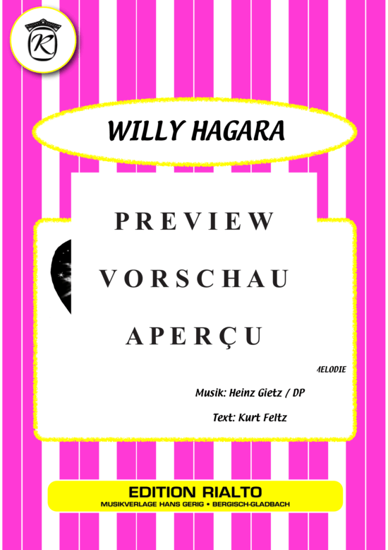 Produktgalerie: Seite 2 von 11 Der Tanz mit dir , Hagara, Willy, (Melodie-Stimmen in C/B/Es)