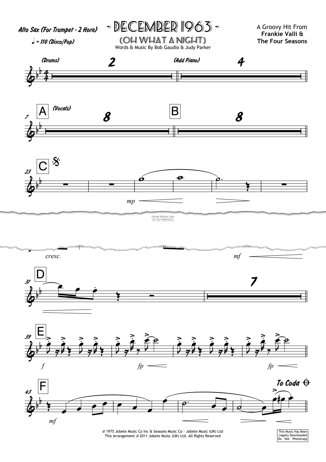 Product gallery: Page 1 of 1 December 1963 (Oh What A Night), Franki Valli & The Four Seasons