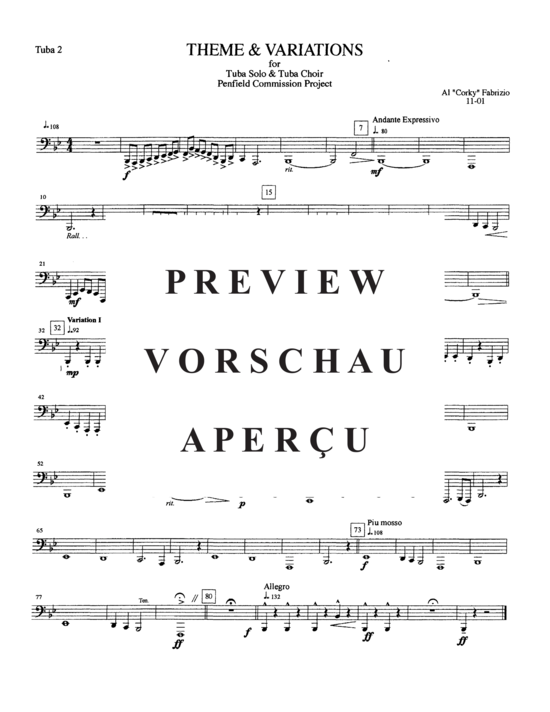 Product gallery: Page 16 of 16 Theme and Variations , , (Tuba Quartett EETT + Tuba Solo)