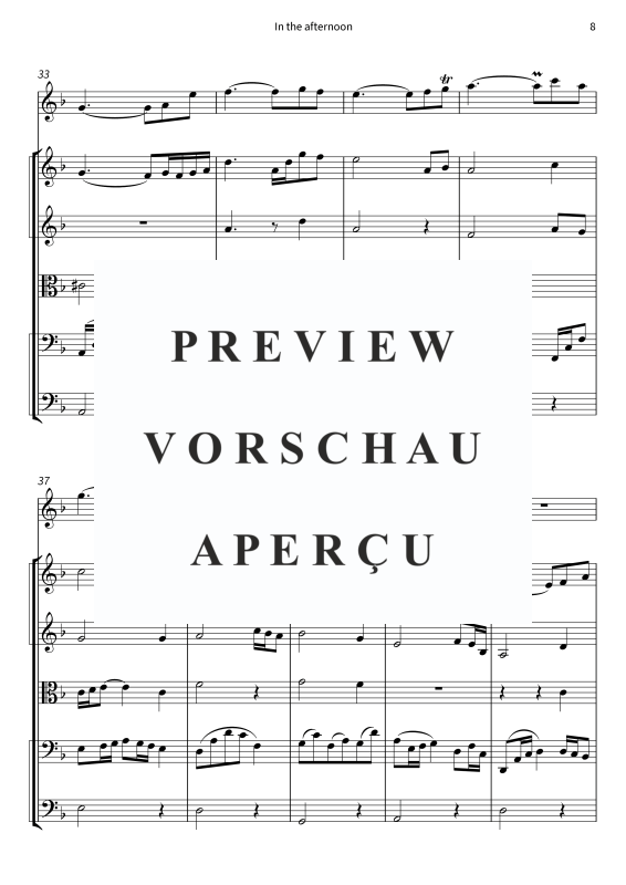Produktgalerie: Seite 10 von 11 In the afternoon, , Gemischtes Ensemble Trompete in C und Streicher