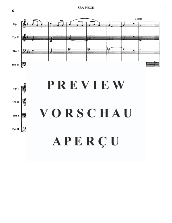 Produktgalerie: Seite 8 von 11 Sea Piece, , Blechbläserquartett