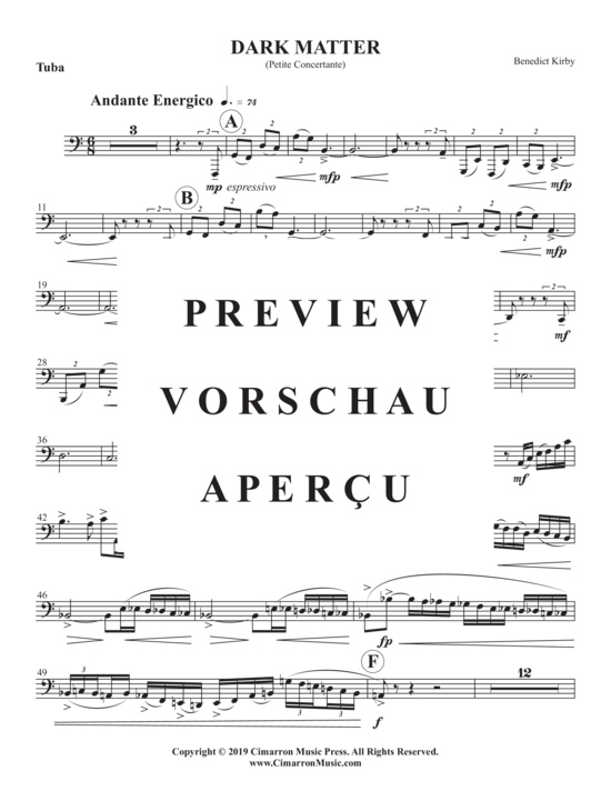 Product gallery: Page 21 of 21 Dark Matter , , (tuba + piano)