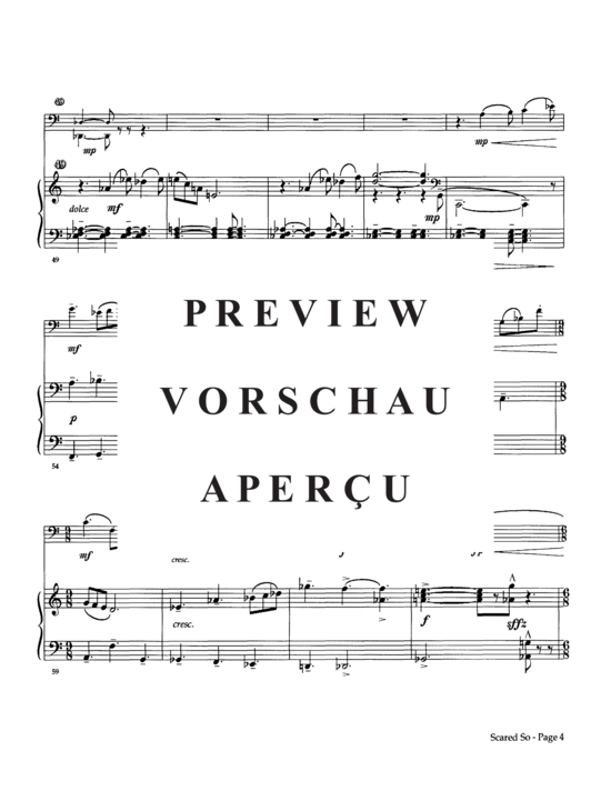 Product gallery: Page 6 of 21 Concert Piece (Scared So) , ,  (euphonium + piano)