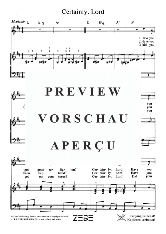 gallery: Certainly, Lord, , Voice and Piano