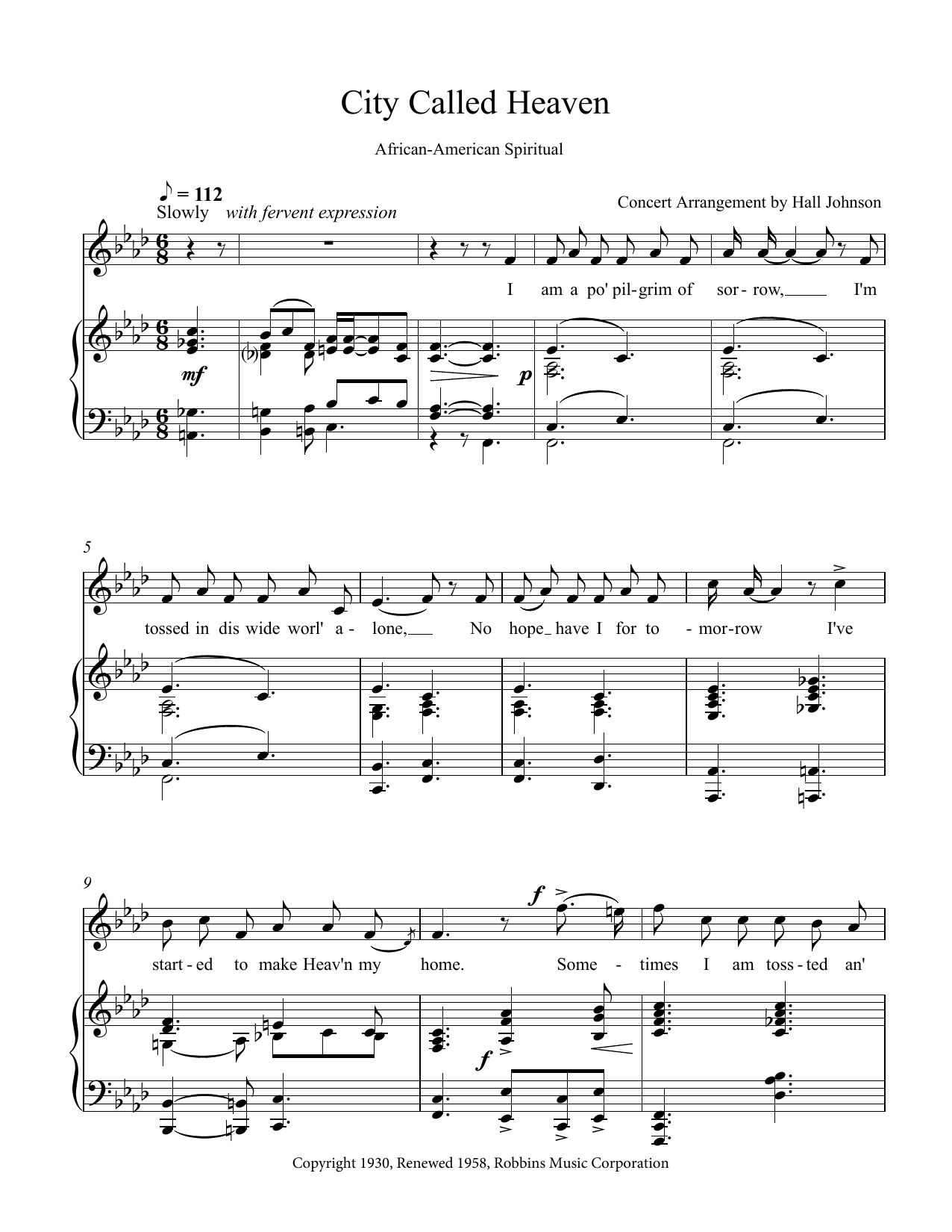 Produktbild zu: City Called Heaven (F minor)