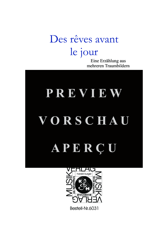 gallery: Des rêves avant le jour, , Gemischtes Ensemble für 4 Gitarren, Flöte und Streichquartett