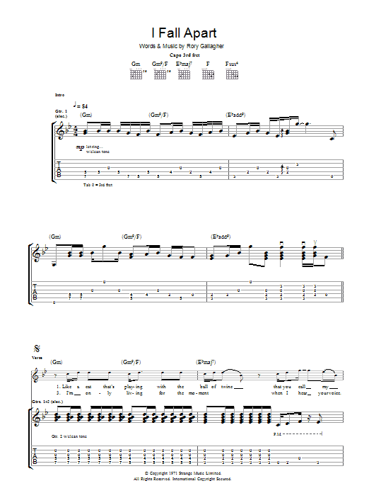 Product gallery: Page 1 of 1 I Fall Apart, Rory Gallagher