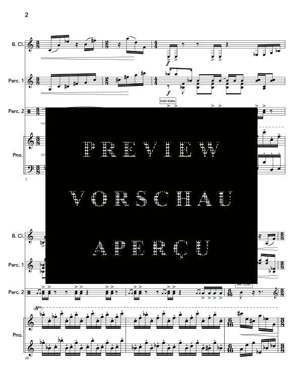 Produktgalerie: Seite 6 von 11 Angles of Repose, , (Trio Bass Klarinette, Percussion und Klavier)