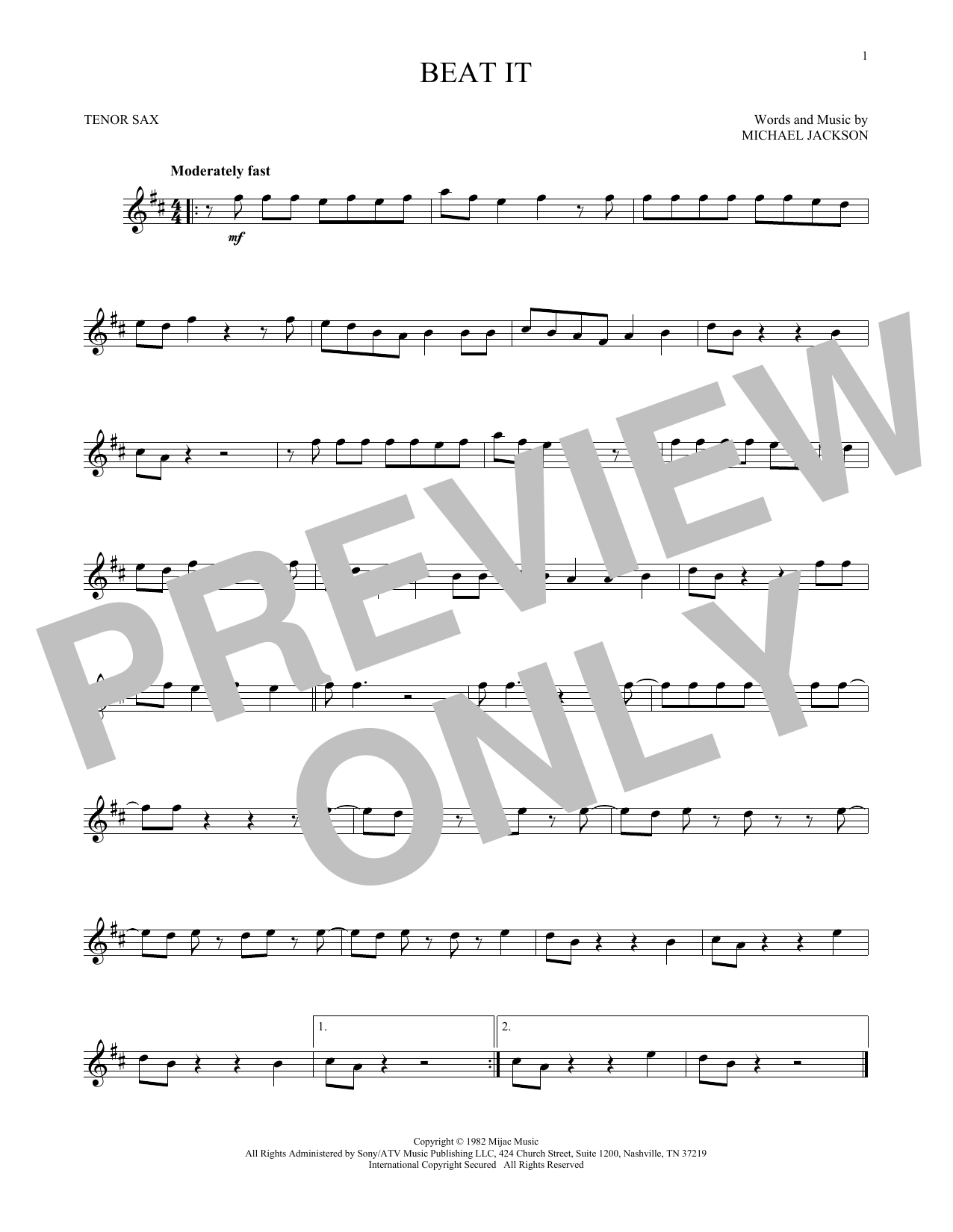 Product gallery: Page 1 of 1 Beat It, Michael Jackson