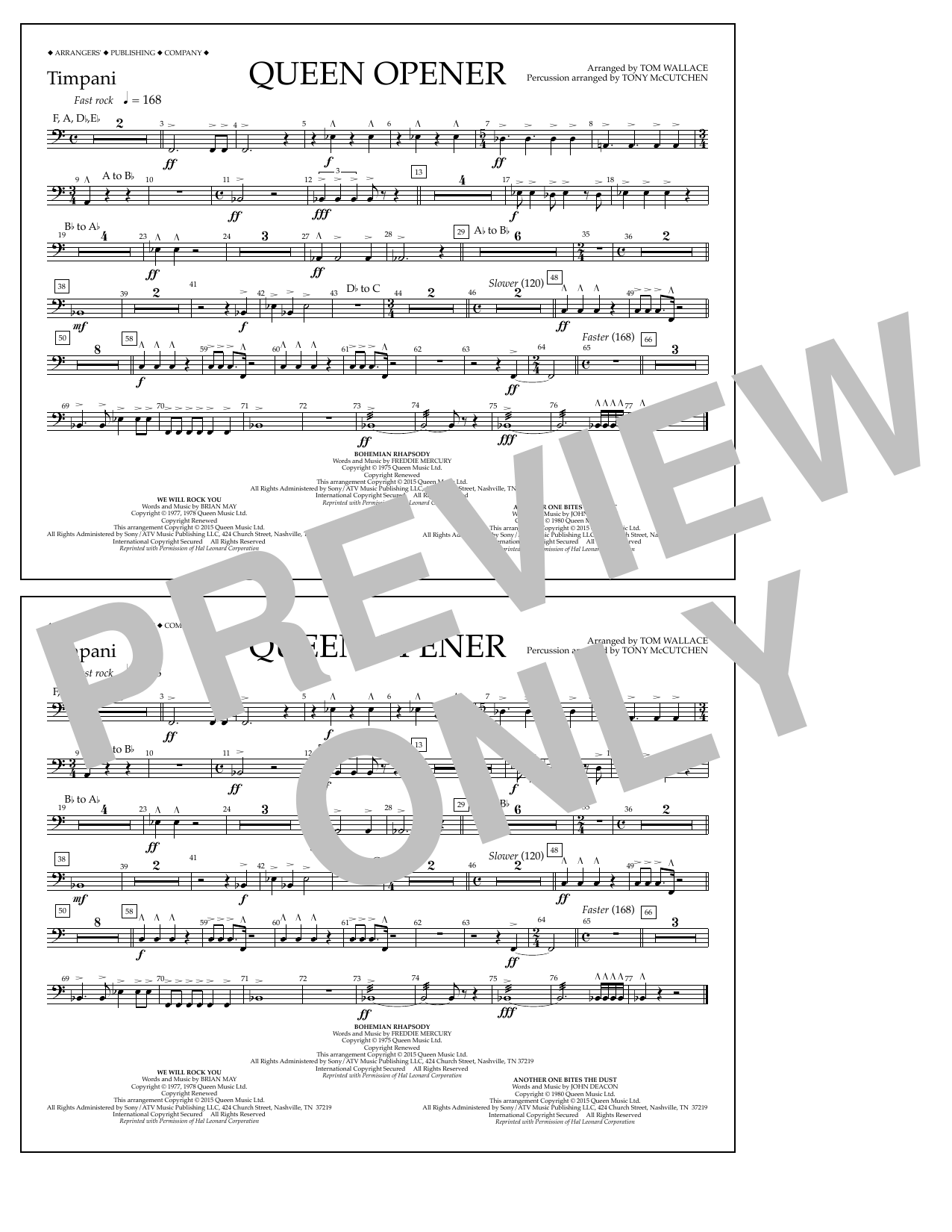 Product picture to: Queen Opener - Timpani