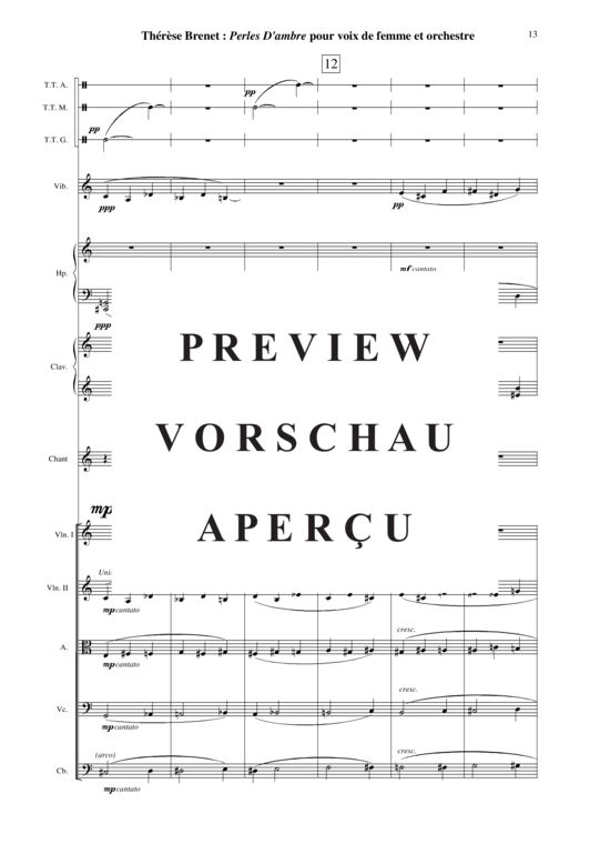 Product gallery: Page 14 of 21 Perles d'Ambre , , (soprano solo + orchestra) score only
