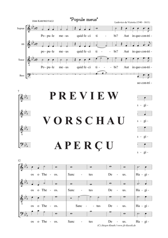 gallery: Popule meus , , (Gemischter Chor)