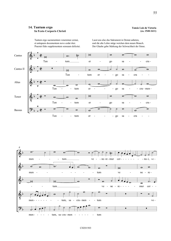 Product picture to: Tantum ergoTomás Luis de Victoria