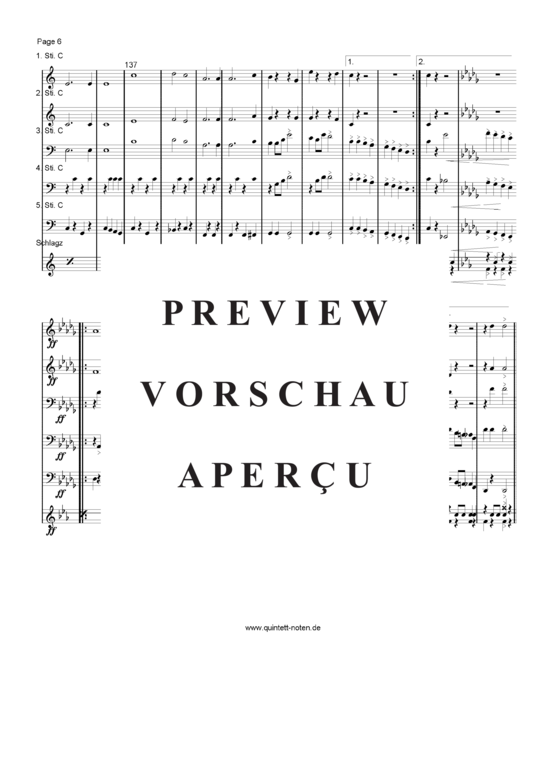 Produktgalerie: Seite 7 von 21 German-Marsch-Medley , Blasorchester Fatamo, (Blechbläser Quintett flexible Besetzung)