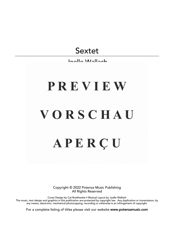 Produktgalerie: Seite 3 von 11 Sextet, , (Holzbläser Quintett und Klavier)