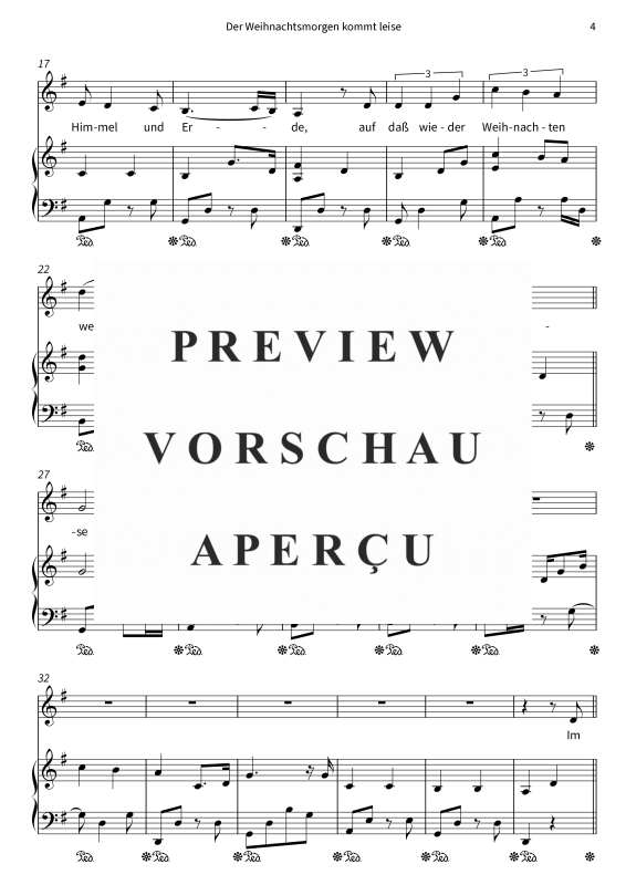 Produktgalerie: Seite 6 von 8 Der Weihnachtsmorgen kommt leise, , Gesang und Klavier